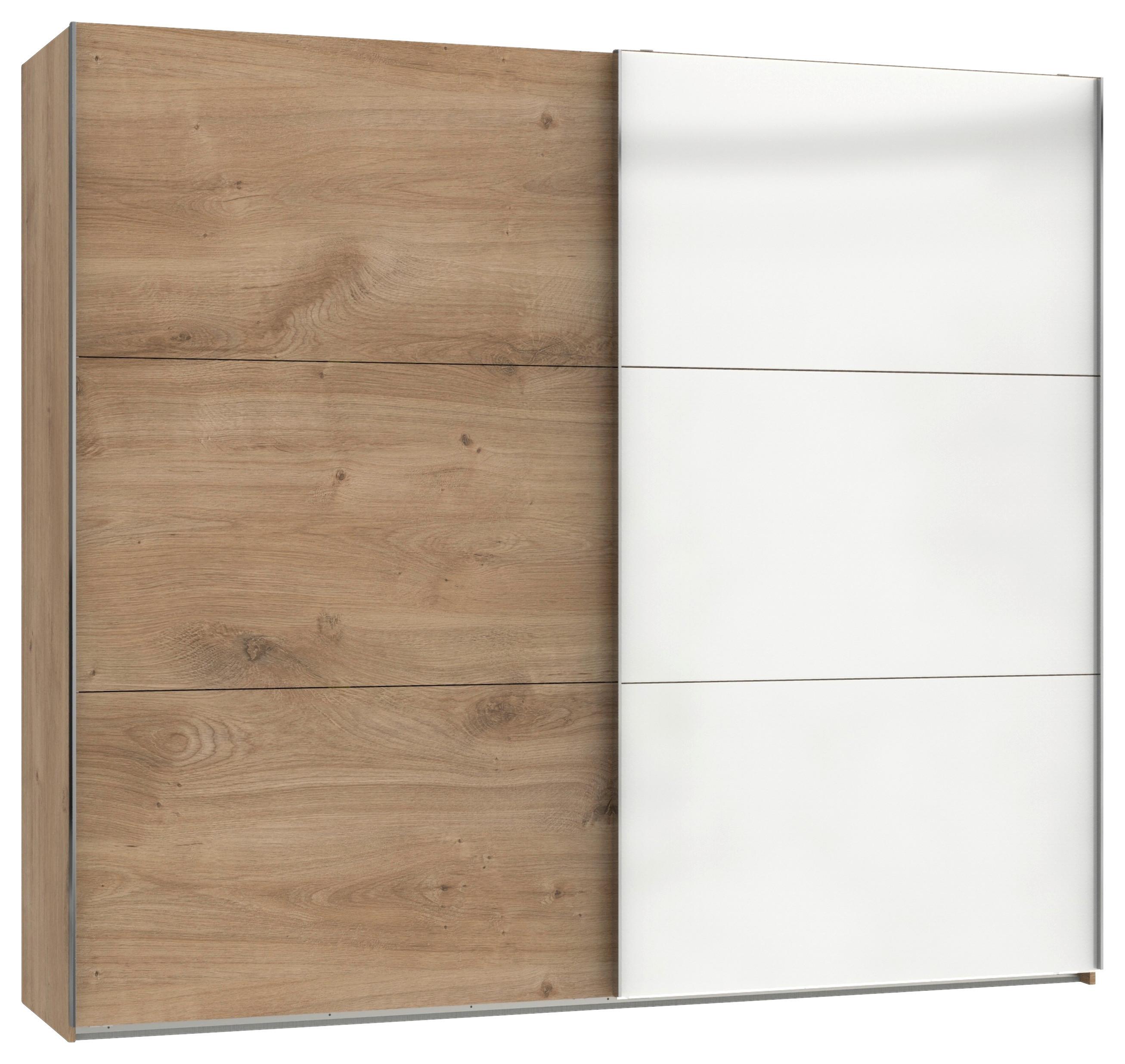 Ormar S Kliznim Vratima Level 36c - bijela/boje hrasta, Moderno, drvni materijal (250/216/65cm) - Modern Living