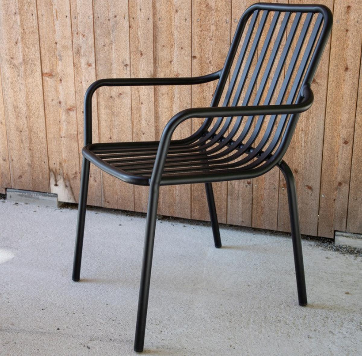 GARTENSTUHL PEKING - Schwarz, Basics, Metall (57/85/64cm) - Gardenson