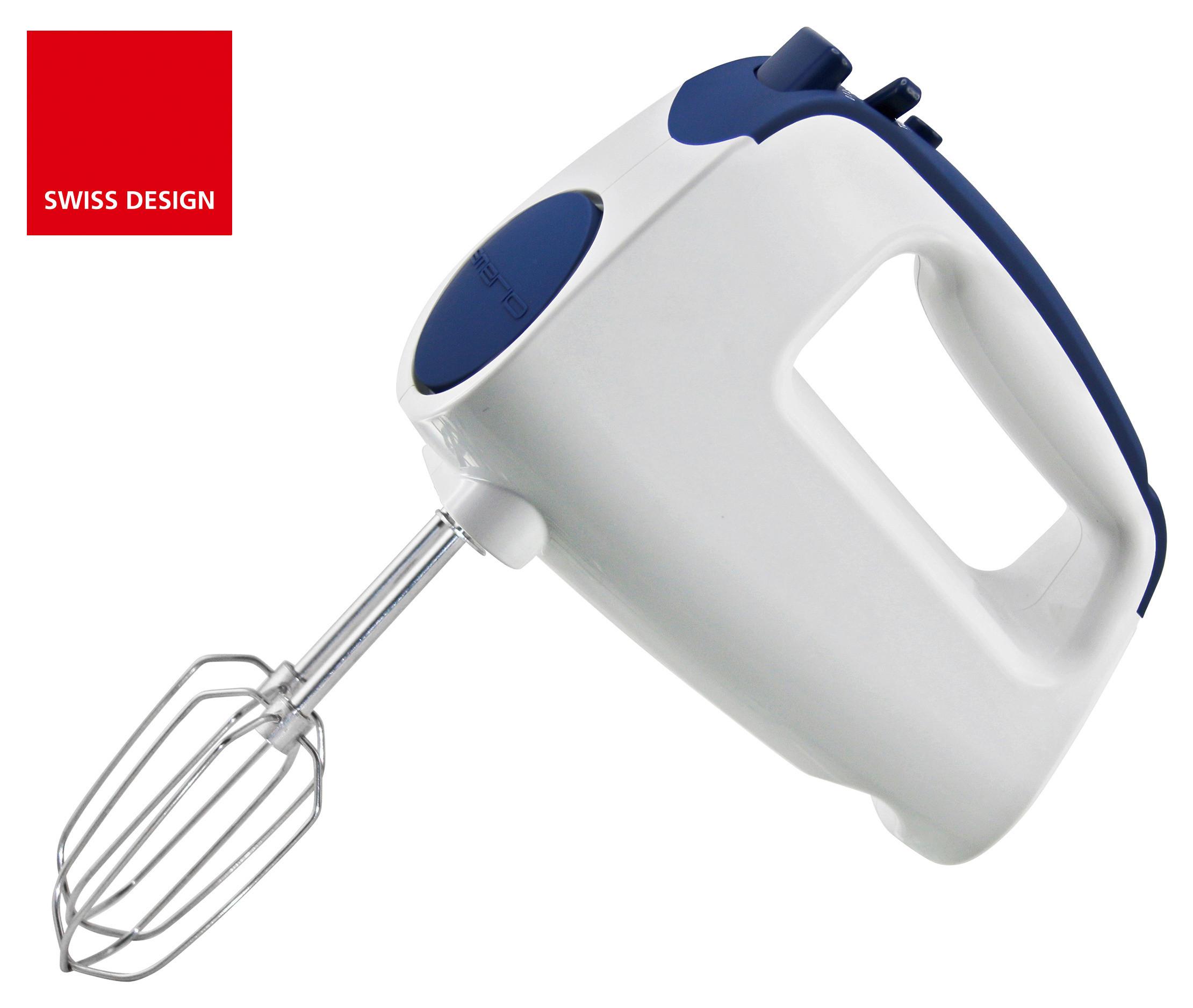 Handmixer Noah in Weiss/Blau - Blau/Weiss, Kunststoff/Metall (18/9cm)