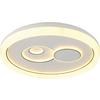 LED-TAKLAMPA MARIO - vit/svart, Modern, metall/plast (49/49/7cm) - Mömax
