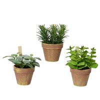 Plantă artificială Kimb, cca. 15x17 cm - verde, Basics, plastic (15/15/17cm)