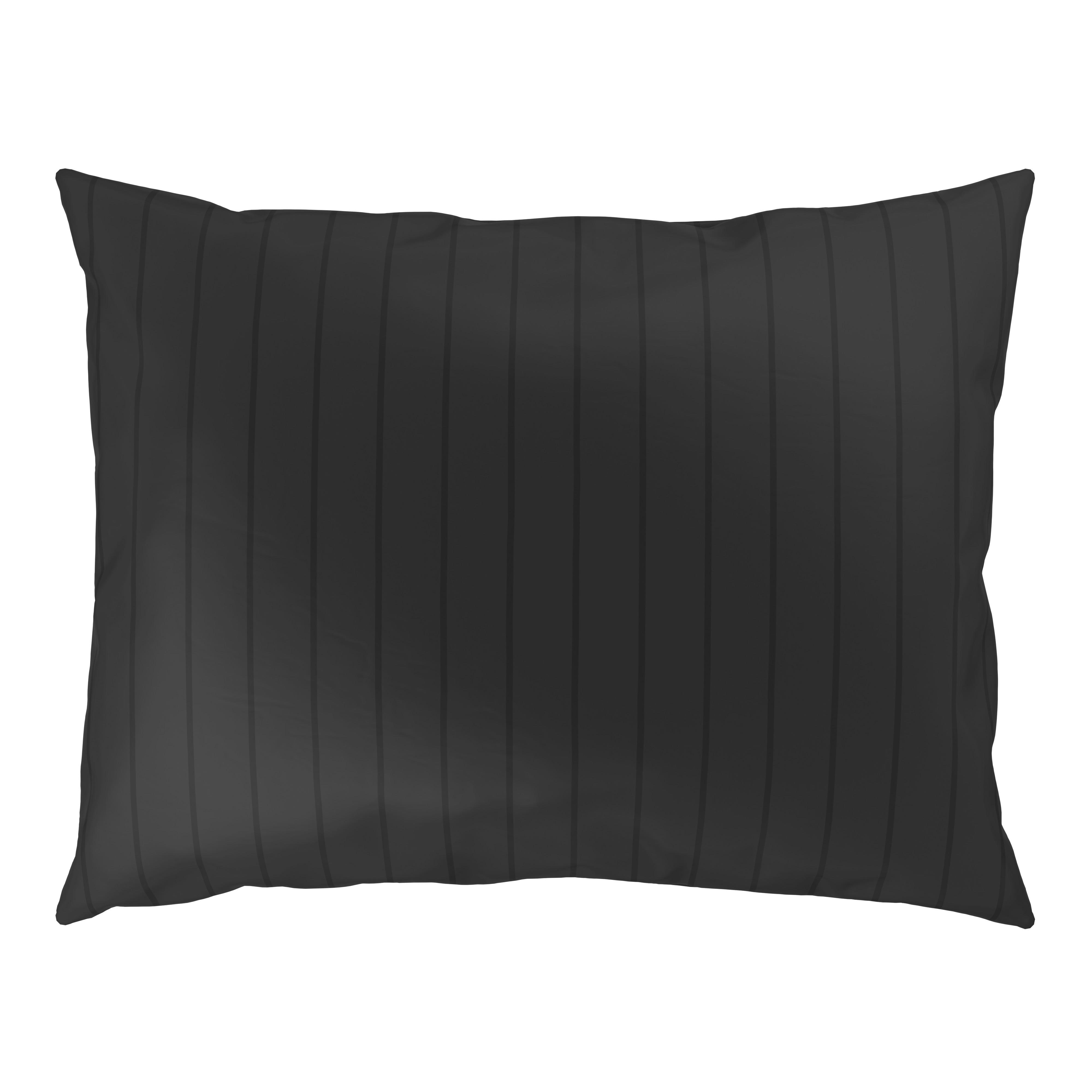 Posteljnina Dobby Streif - črna, tekstil (200/140/0,1cm) - Mömax