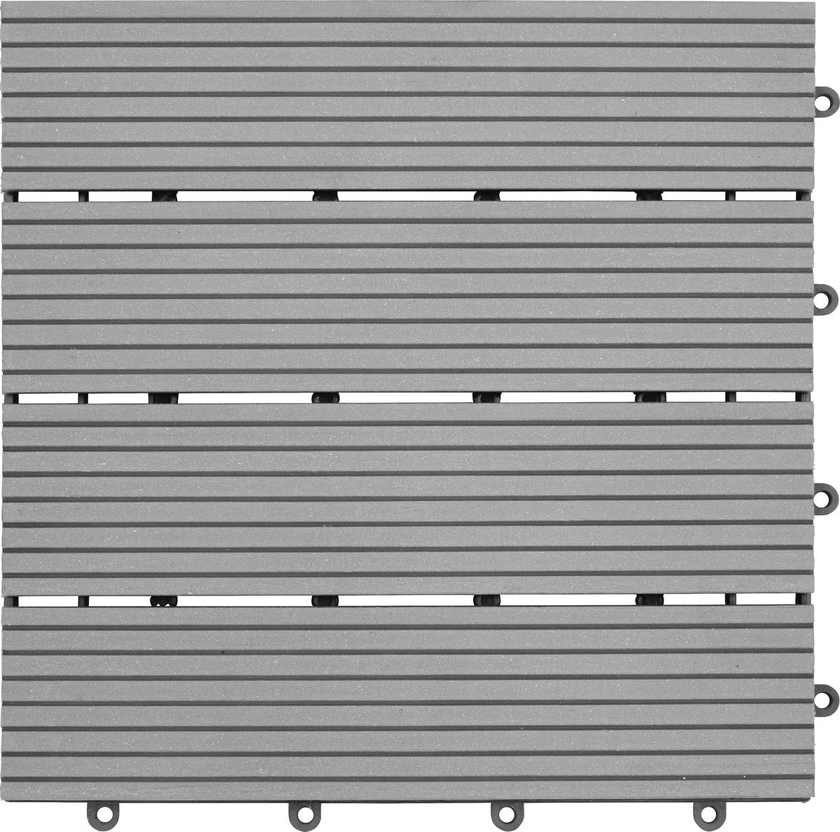 Placă terasă Willi 30/2,2/30 cm - gri, plastic (30/2,2/30cm) - Mömax