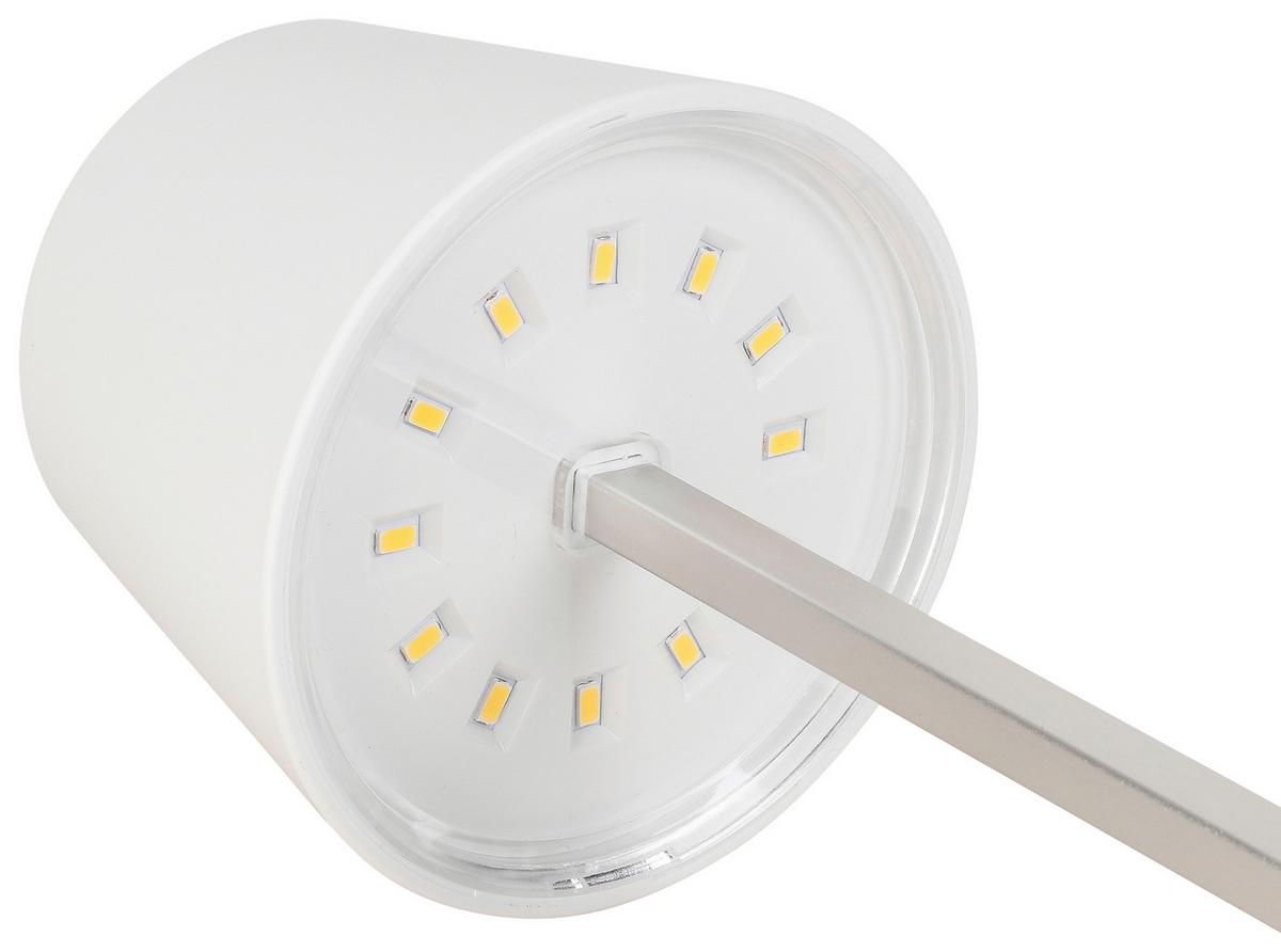 Led-dekorativna Svjetiljka Gopi - bijela/srebrne boje, Romantično / ladanjski, metal/plastika (10,5/26cm) - Modern Living