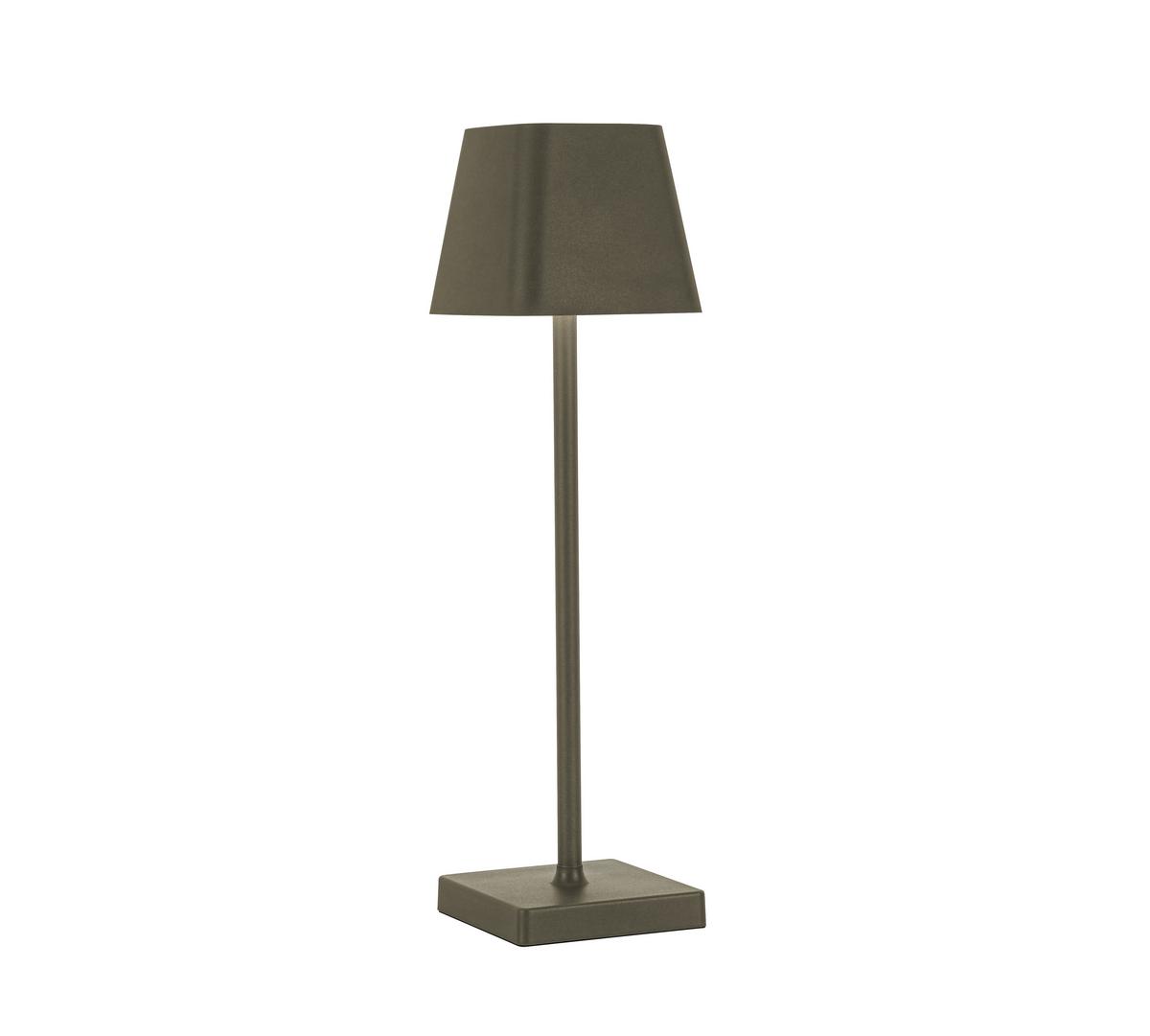 LAMPA STOŁOWA Z AKUMULATOREM LINO *SBN* - szary, Design, tworzywo sztuczne/metal (10/38cm) - Novel