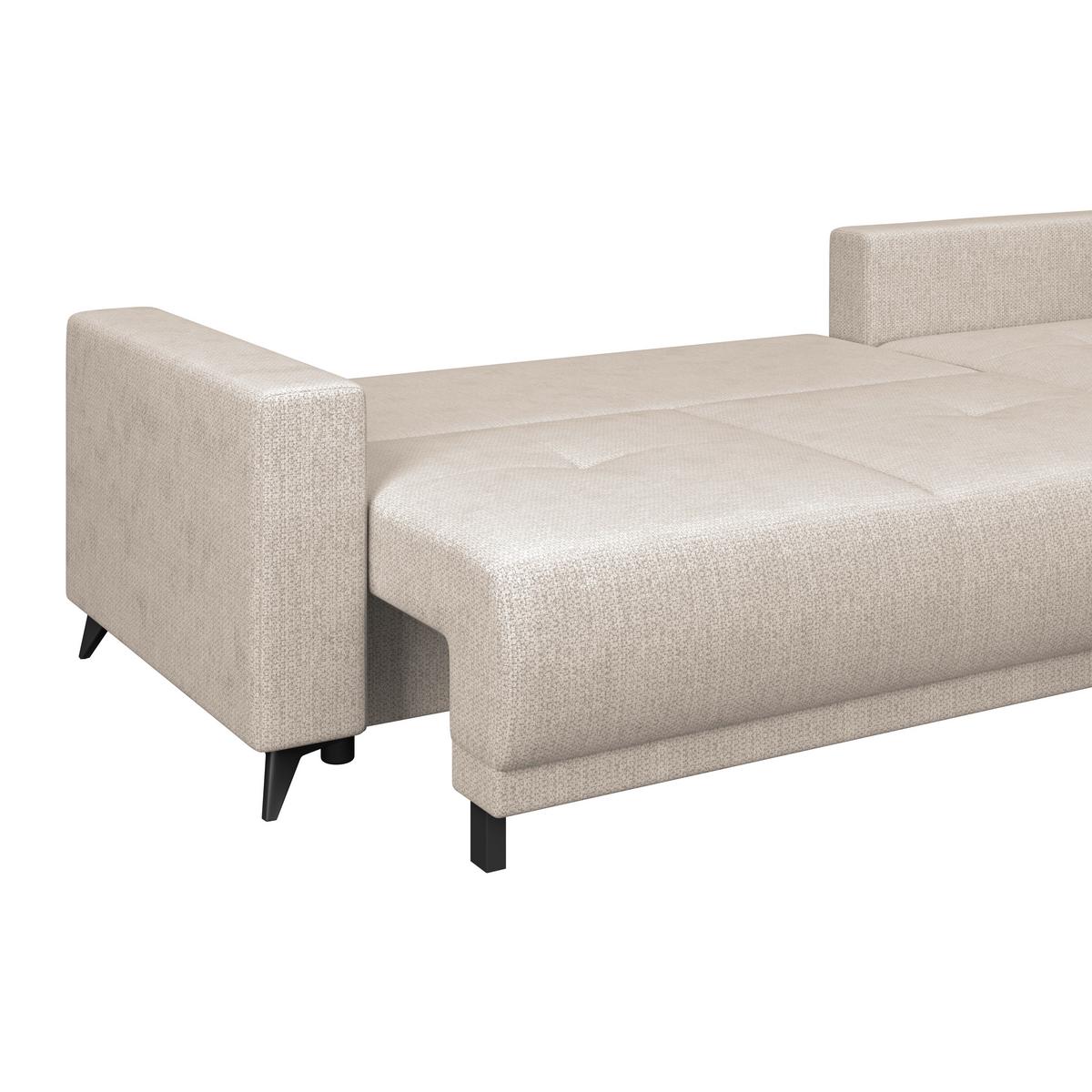 Kutna Garnitura Texas - svijetlo smeđa/crna, Konvencionalno, drvo (259/203cm)