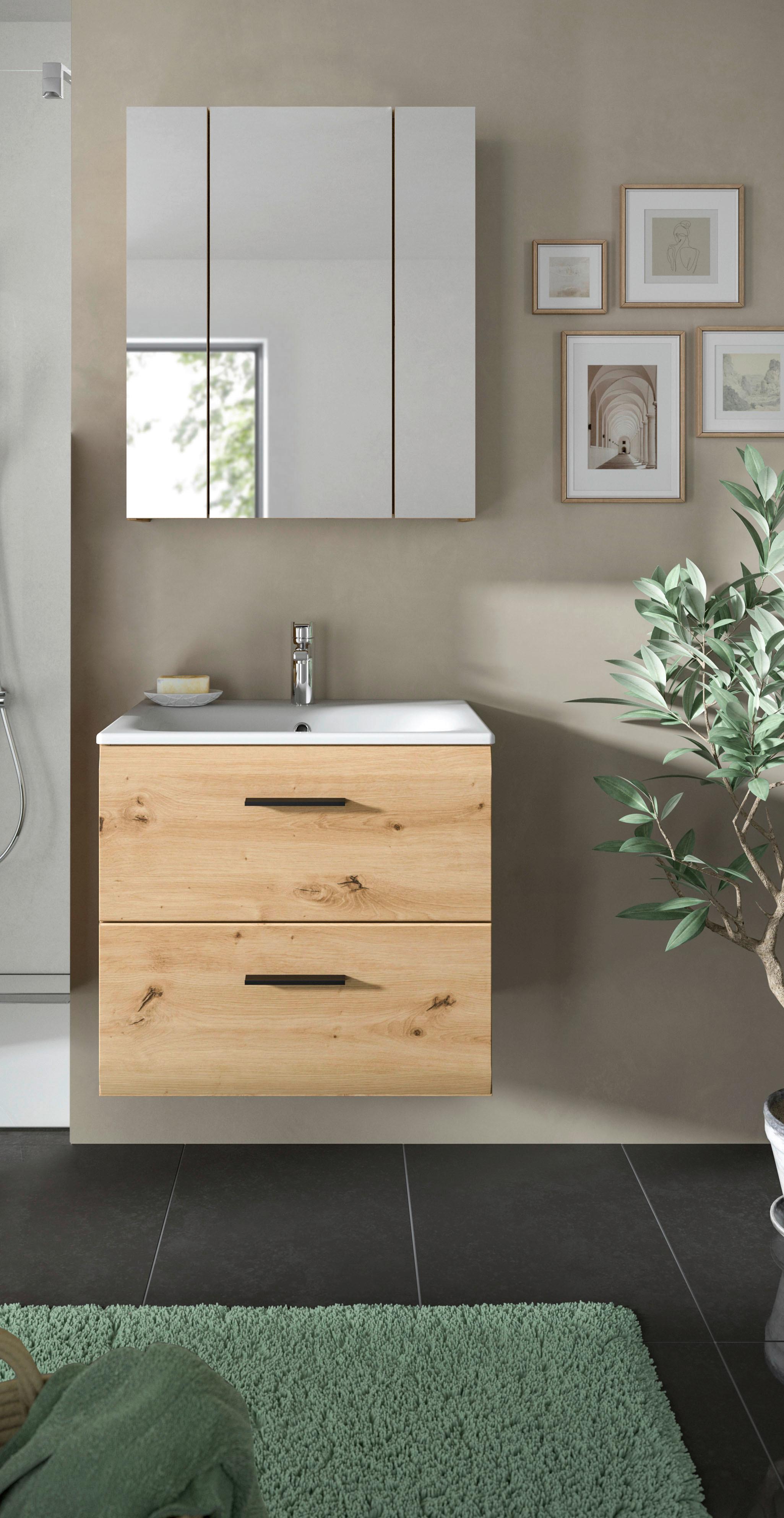 BADEZIMMER ICE - Weiss/Schwarz, Basics, Keramik/Holzwerkstoff - MID.YOU