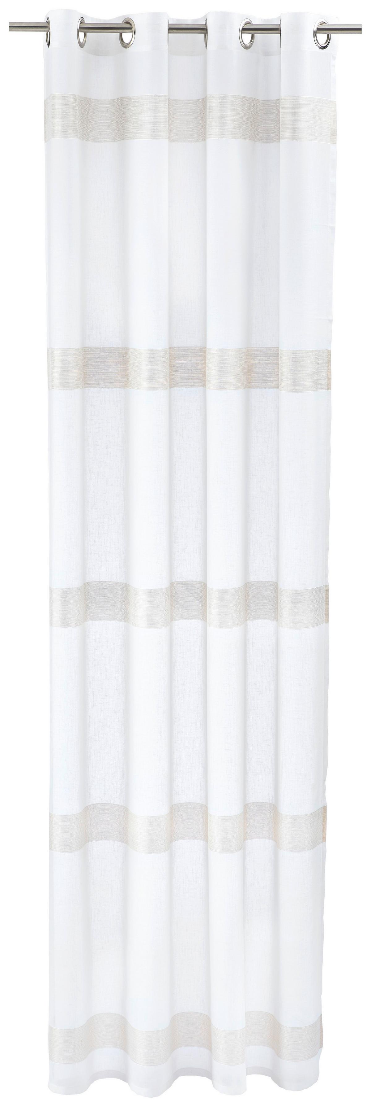 ZASŁONA NA PRZELOTKACH LASOPASO - kremowy, Basics, tkanina (140/245cm) - Esposa