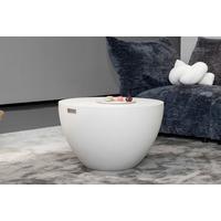 Loungetisch Chronos Faserbeton Weiß - Weiß, KONVENTIONELL, Stein (66/41cm) - Gardenson