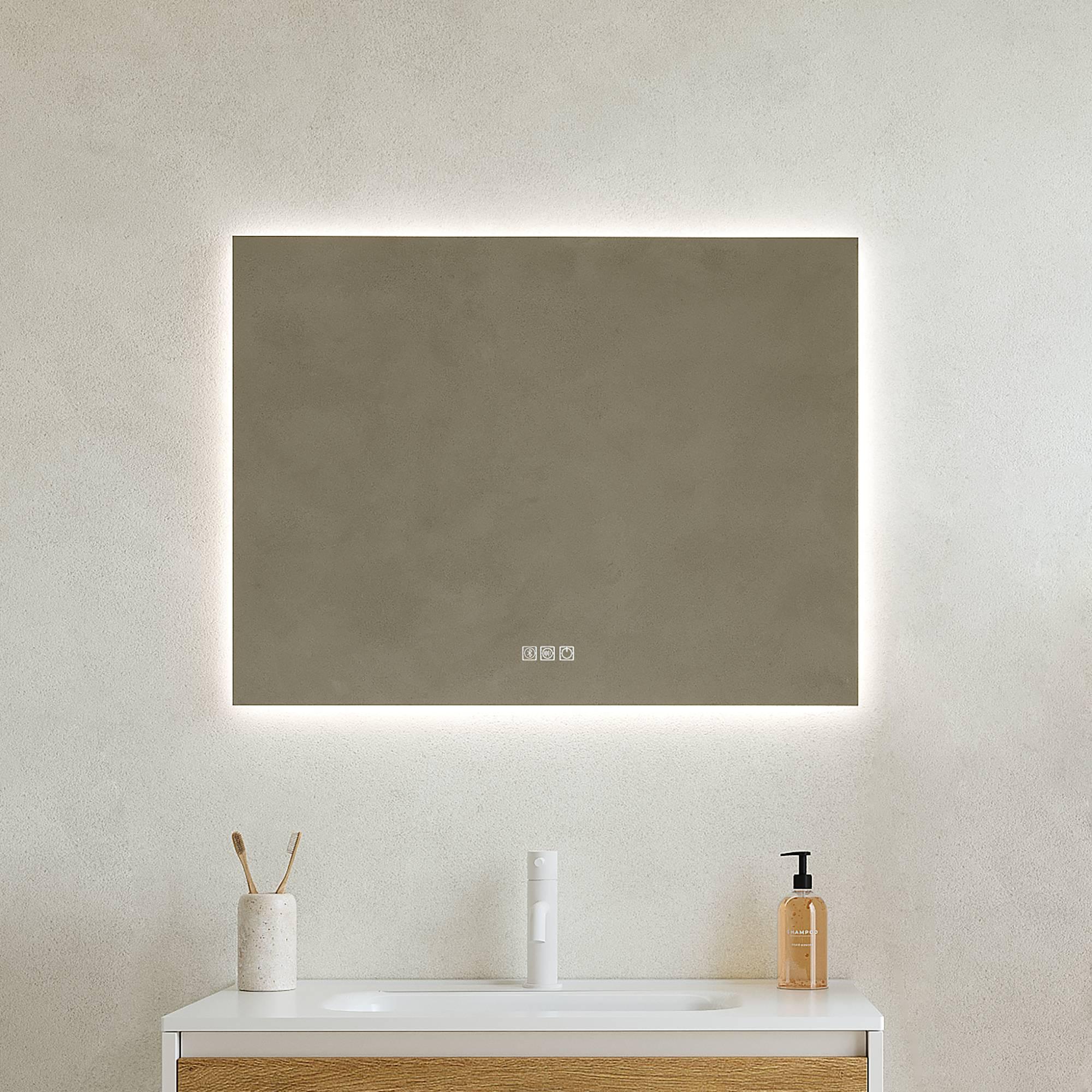 Ogledalo S Rasvjetom Brunelleschi - Moderno, staklo/metal (80/60/3cm)