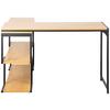 SKRIVBORD HENDRIK - svart/ekfärgad, Modern, metall/trämaterial (120/76/120cm) - Mömax