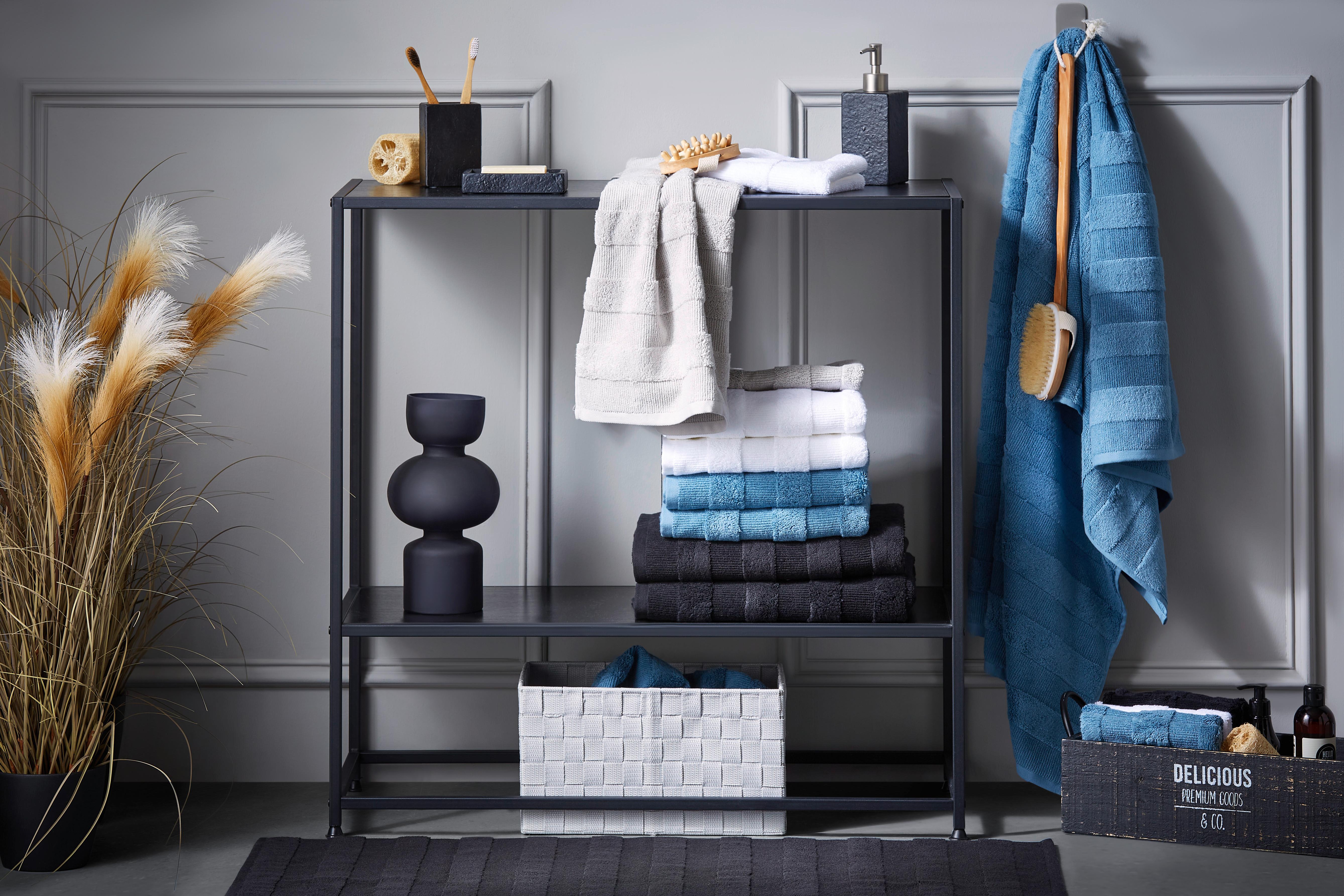 Fürdőszobaszőnyeg Chris - Fekete, Textil (60/100cm) - Premium Living