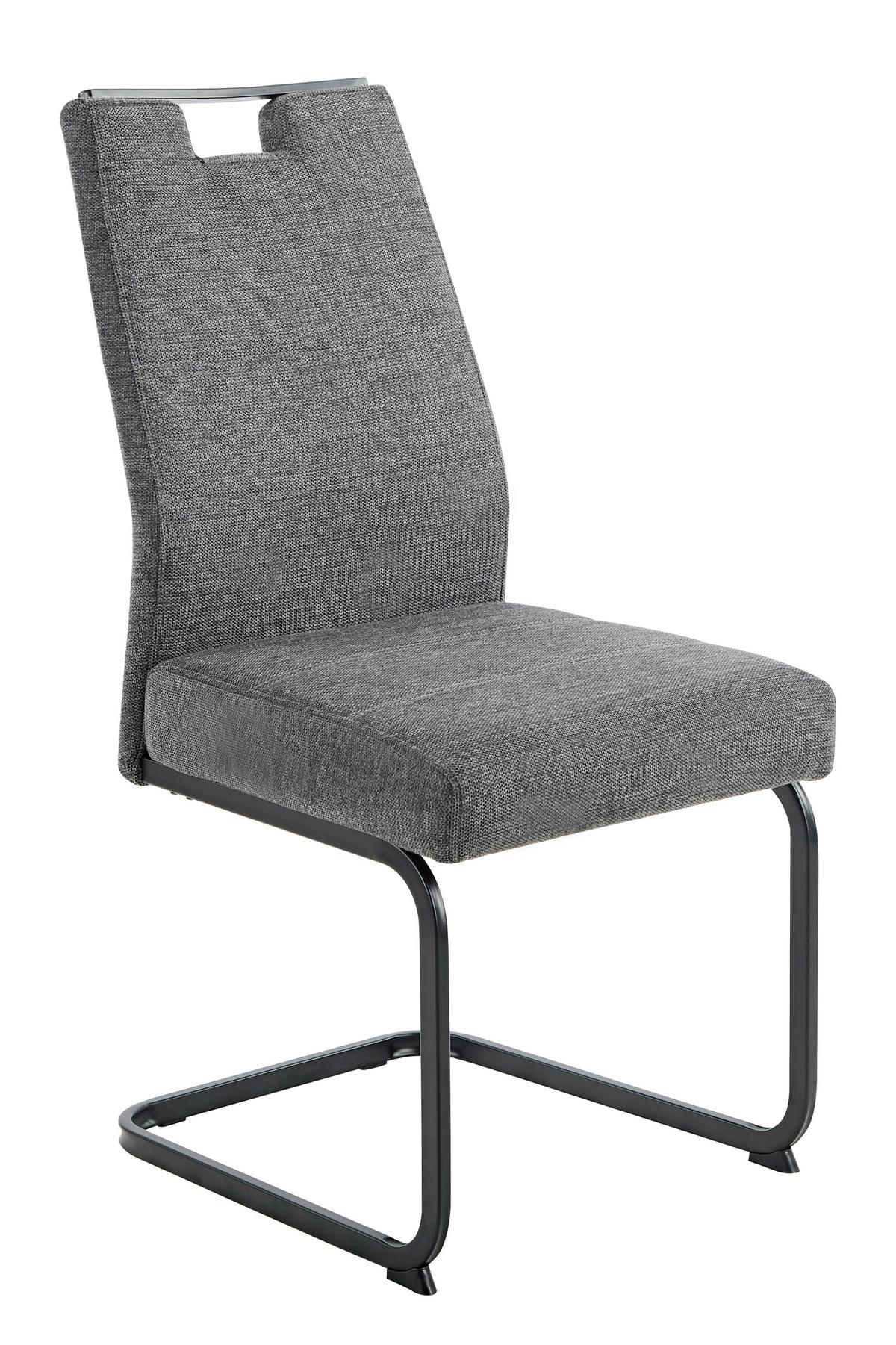 TISCHGRUPPE BEKE G - Eichefarben/Anthrazit, MODERN, Holzwerkstoff/Textil (140 - 180/76/90cm) - MID.YOU