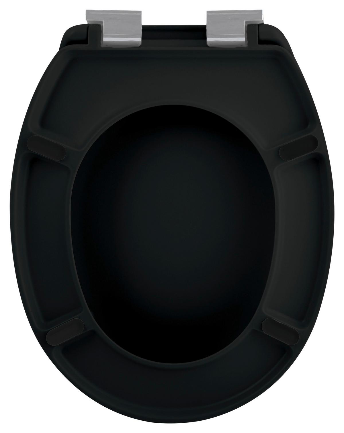 Wc-sitz Neela - Schwarz, Konventionell, Kunststoff (37/5cm) - Spirella
