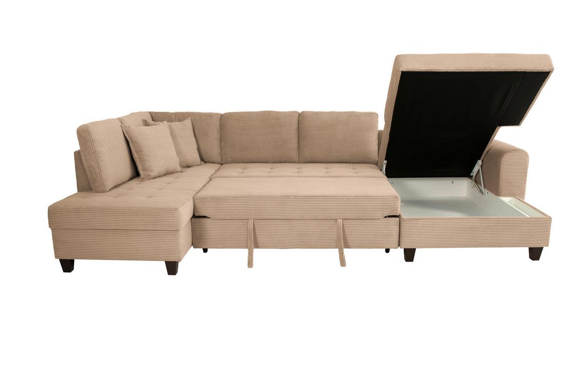 Canapea modulara MORITZ - caramel, Trend, textil (178/324/155cm) - Modern Living