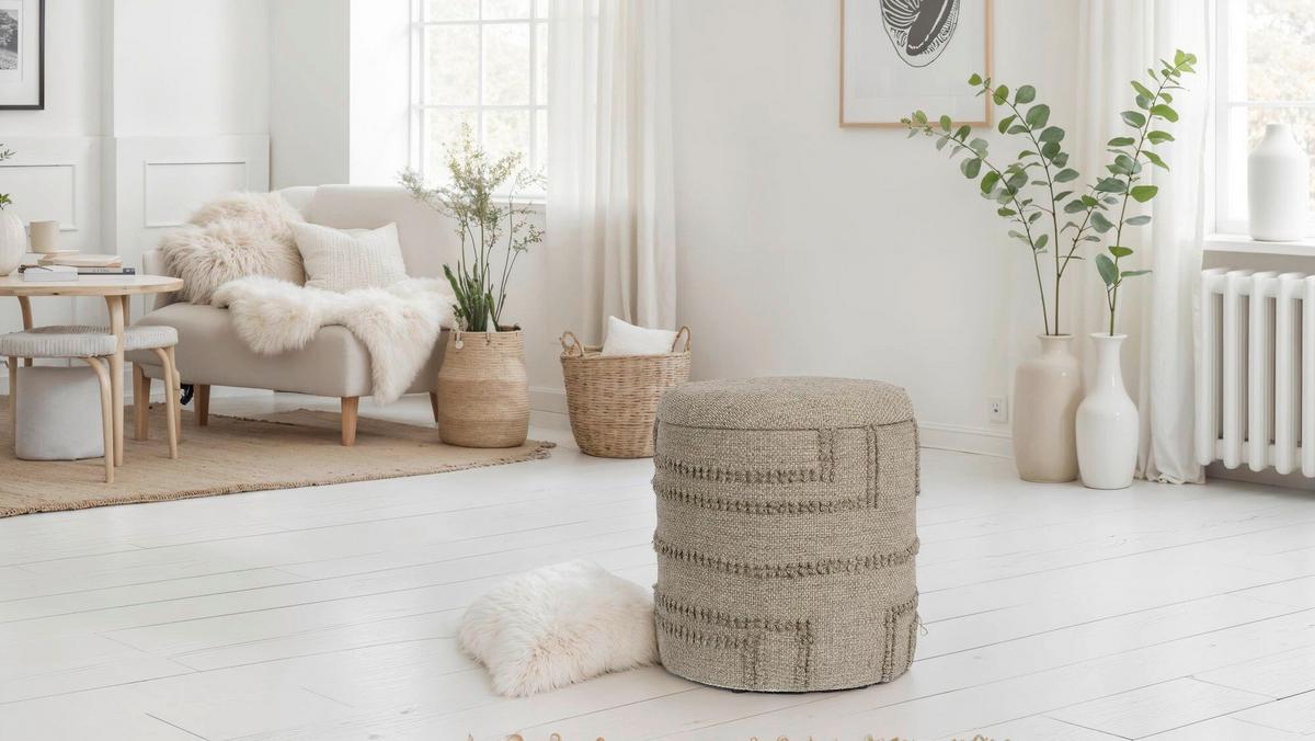 Ülőke Mid.you - barna, Design, textil (40/45/40cm) - MID.YOU