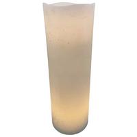 Lumânare cu LED Rene - M - alb, plastic/materiale naturale (10/30cm) - Mömax