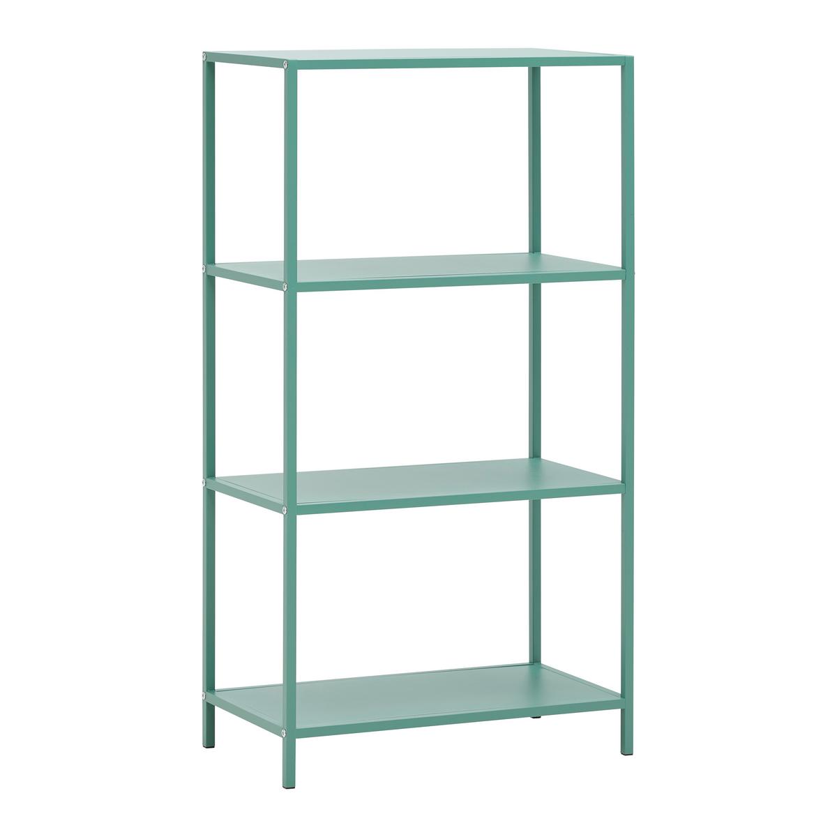 Etajeră HAVANNA - verde, Modern, metal/material pe bază de lemn (60/113/33cm) - Modern Living