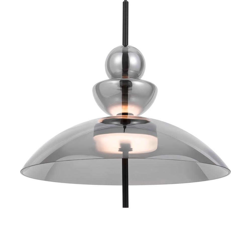 Pendelleuchte Bangkok Schwarz max. 12 Watt - Schwarz, Modern, Glas/Metall (40/68cm) - MAYTONI