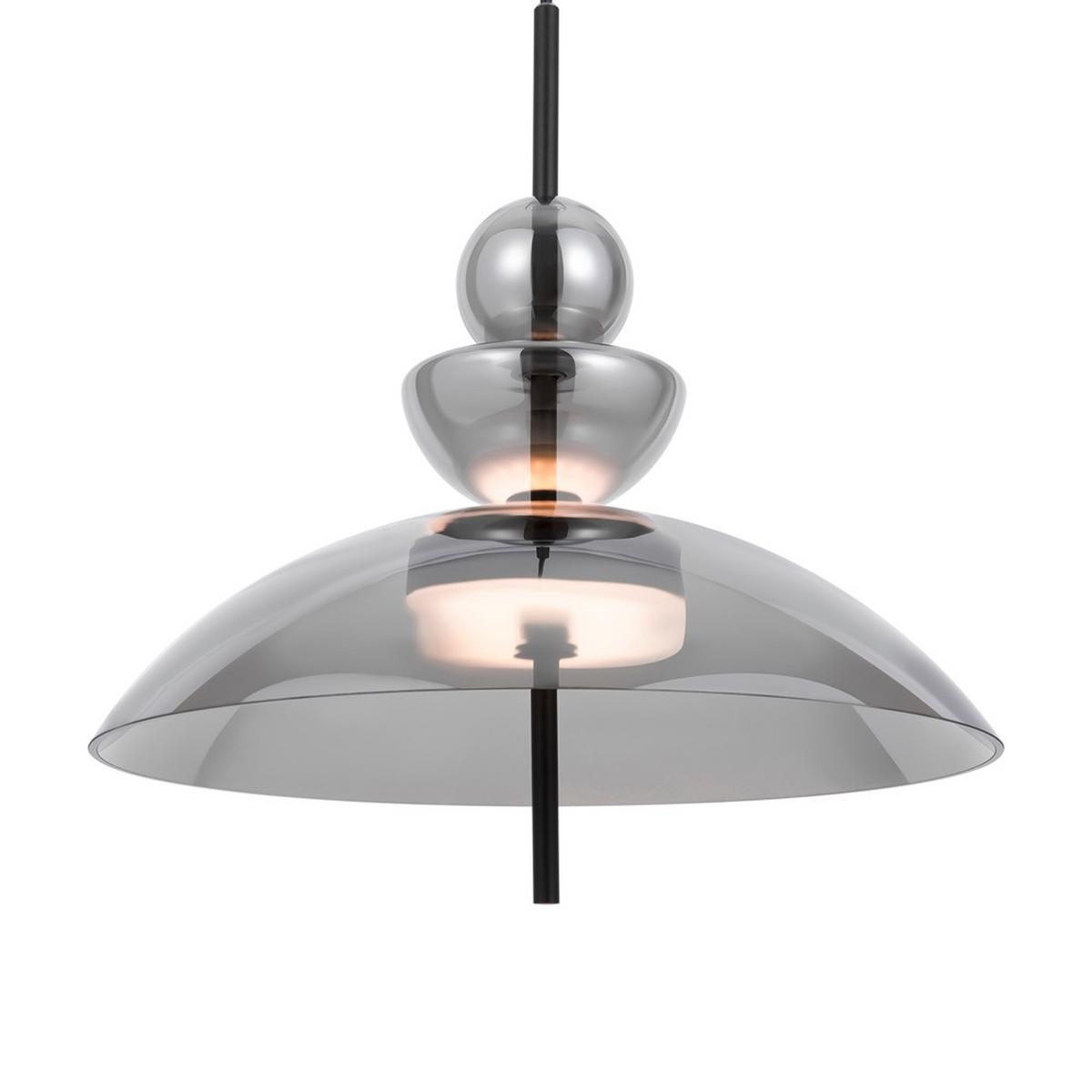 Pendelleuchte Bangkok Schwarz max. 12 Watt - Schwarz, MODERN, Glas/Metall (40/68cm) - MAYTONI