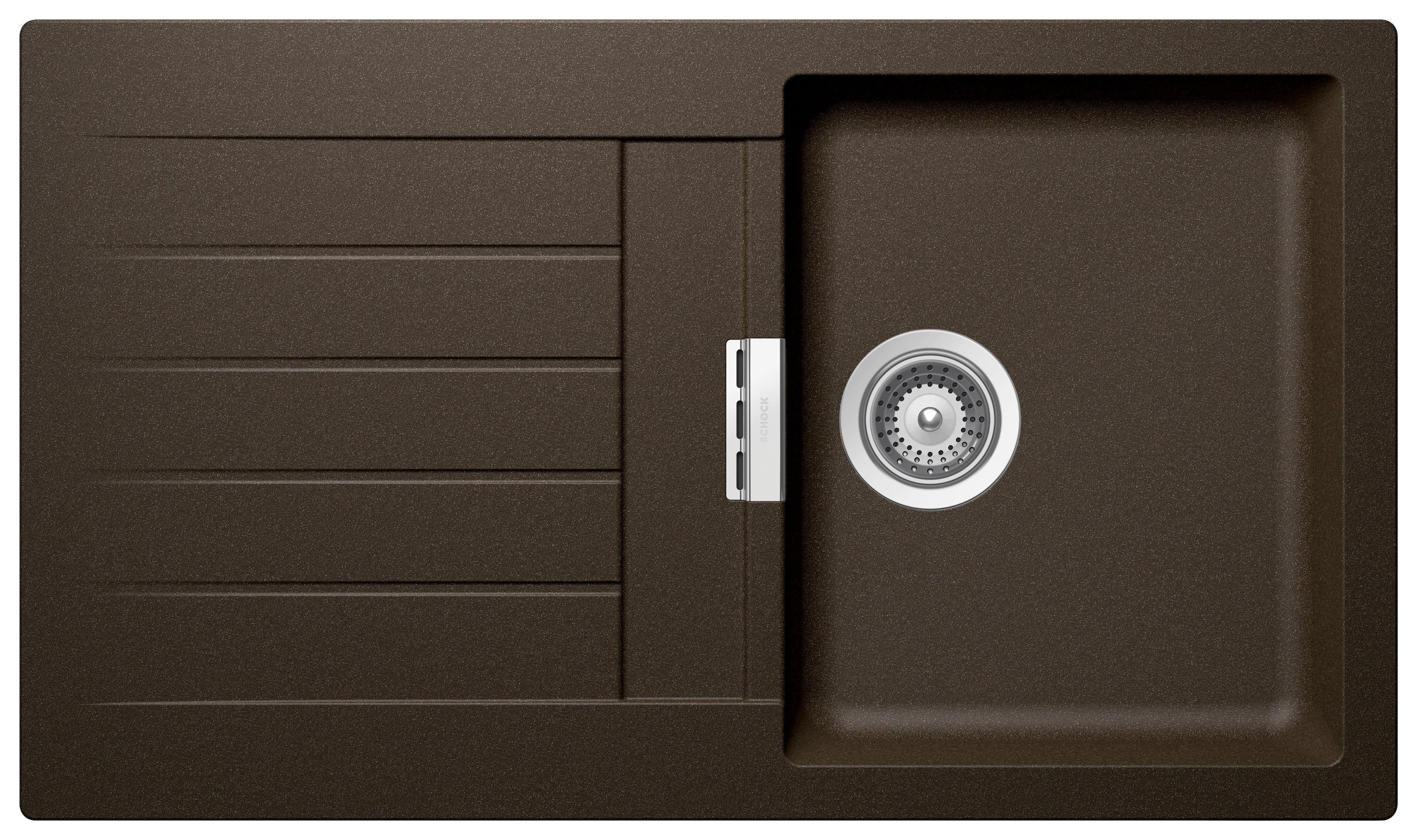 Spüle Signus, Typ:SIGD100ABRO Bronze - Bronzefarben, MODERN (86/50cm) - Schock