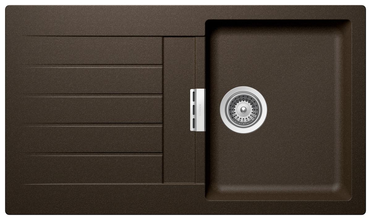 Spüle Signus, Typ:SIGD100ABRO Bronze - Bronzefarben, MODERN (86/50cm) - Schock