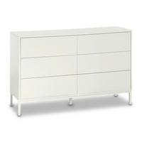 Sideboard Amber Weiß MDF/Eisen - Weiß, MODERN, Holzwerkstoff/Metall (120/80/40cm) - Bessagi Home