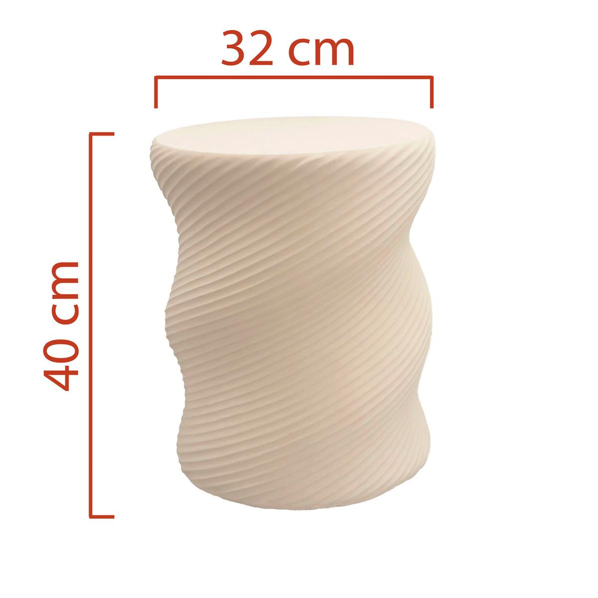 Milo Stolić - sivo-bež, Moderno, kamen (32/40cm) - Modern Living