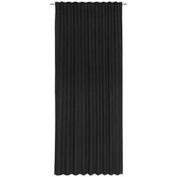 Fertigvorhang Leo Schwarz ca. 135x255cm - Schwarz, Textil (135/255cm) - Premium Living