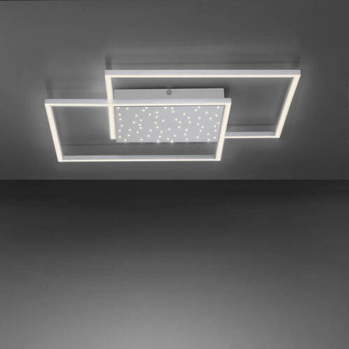 LED-Deckenleuchte Yuki in Grau max. 57 Watt - Grau, Design, Metall (67/67/5cm) - Paul Neuhaus