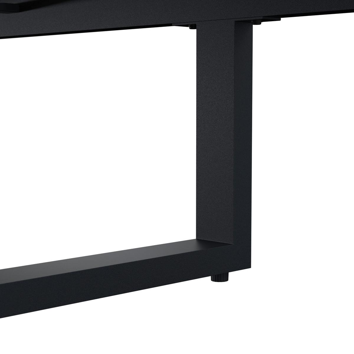 Loungegarnitur Marla Creme Holz/Outdoorstoff/Metall - Creme/Schwarz, MODERN, Holz/Textil - Bessagi Garden