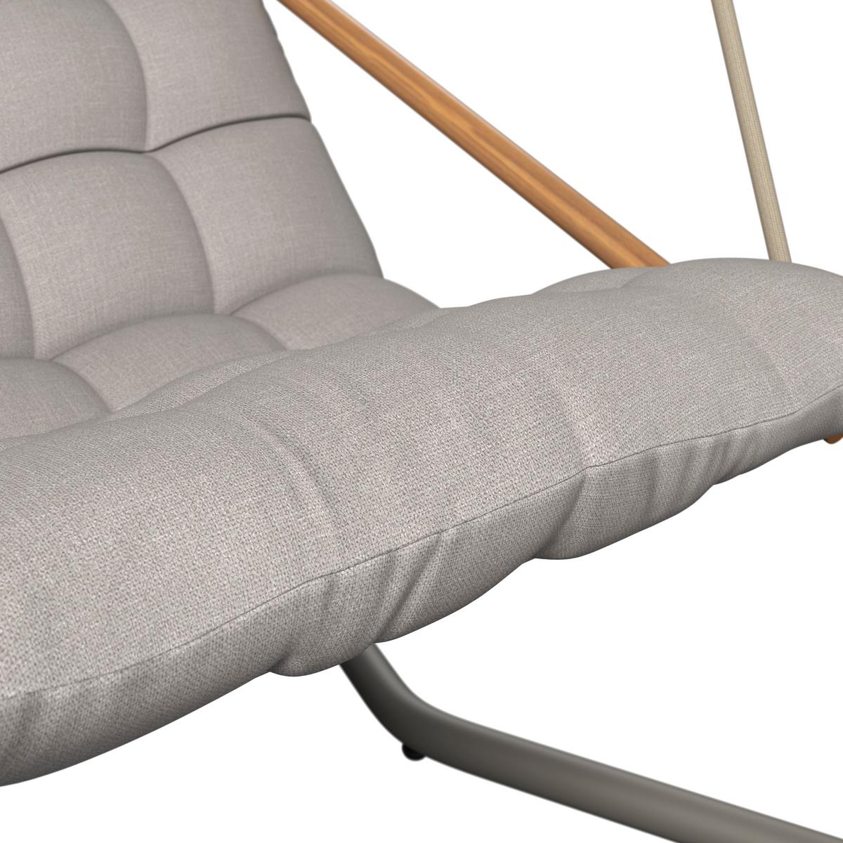 Balansoar Carina - gri deschis/kaki, Modern, metal/textil (214/154/202cm) - Mömax