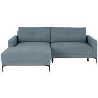 Kutna Garnitura Bergamo - crna/svijetlo plava, Moderno, tekstil/metal (162/238cm) - Mömax