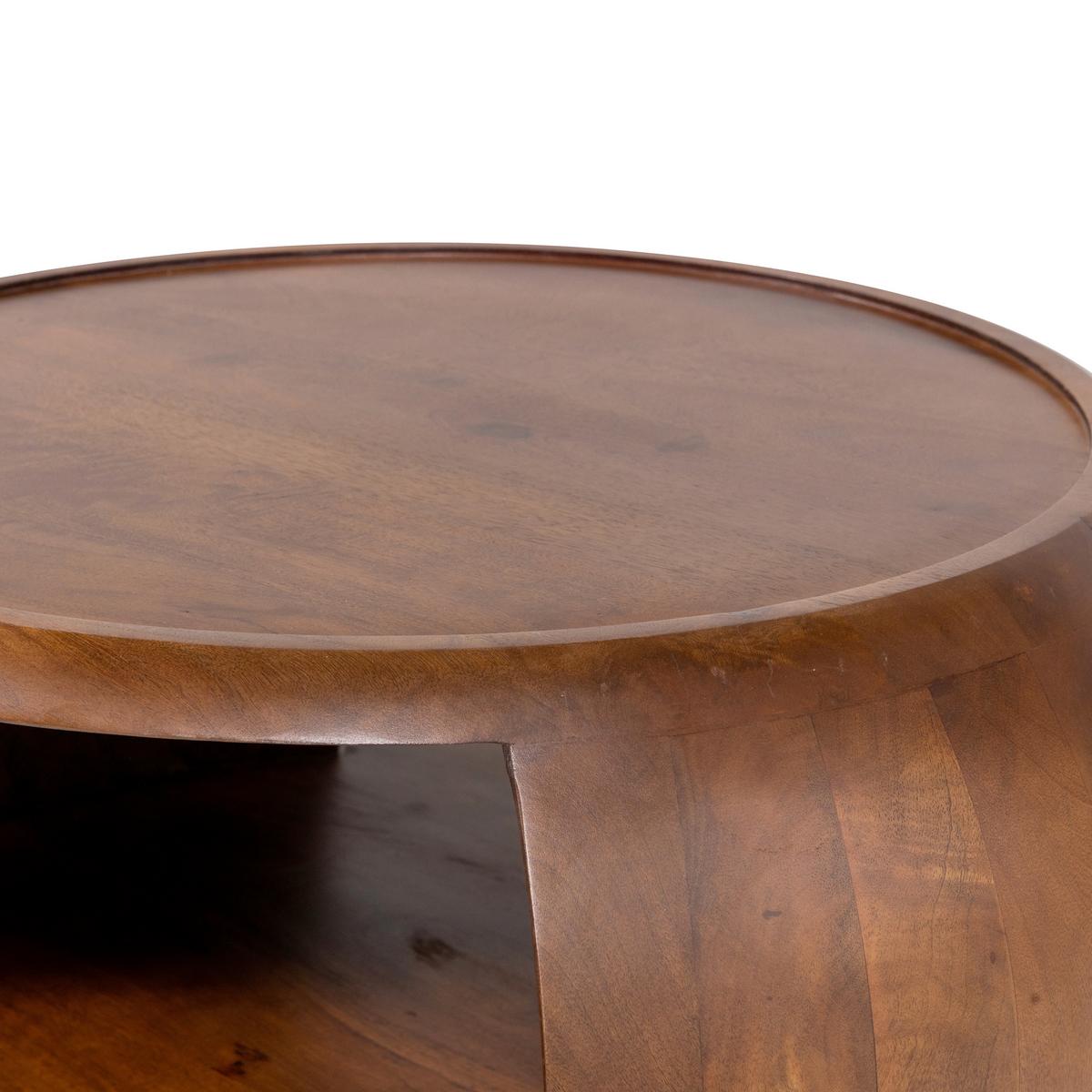Couchtisch Cole Mangoholz - Braun, Design, Holz (72/72/36cm) - Livetastic