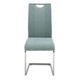 Schwingstuhl in Mintgrün - Chromfarben/Mintgrün (42/58/104cm) - MÖMAX modern living