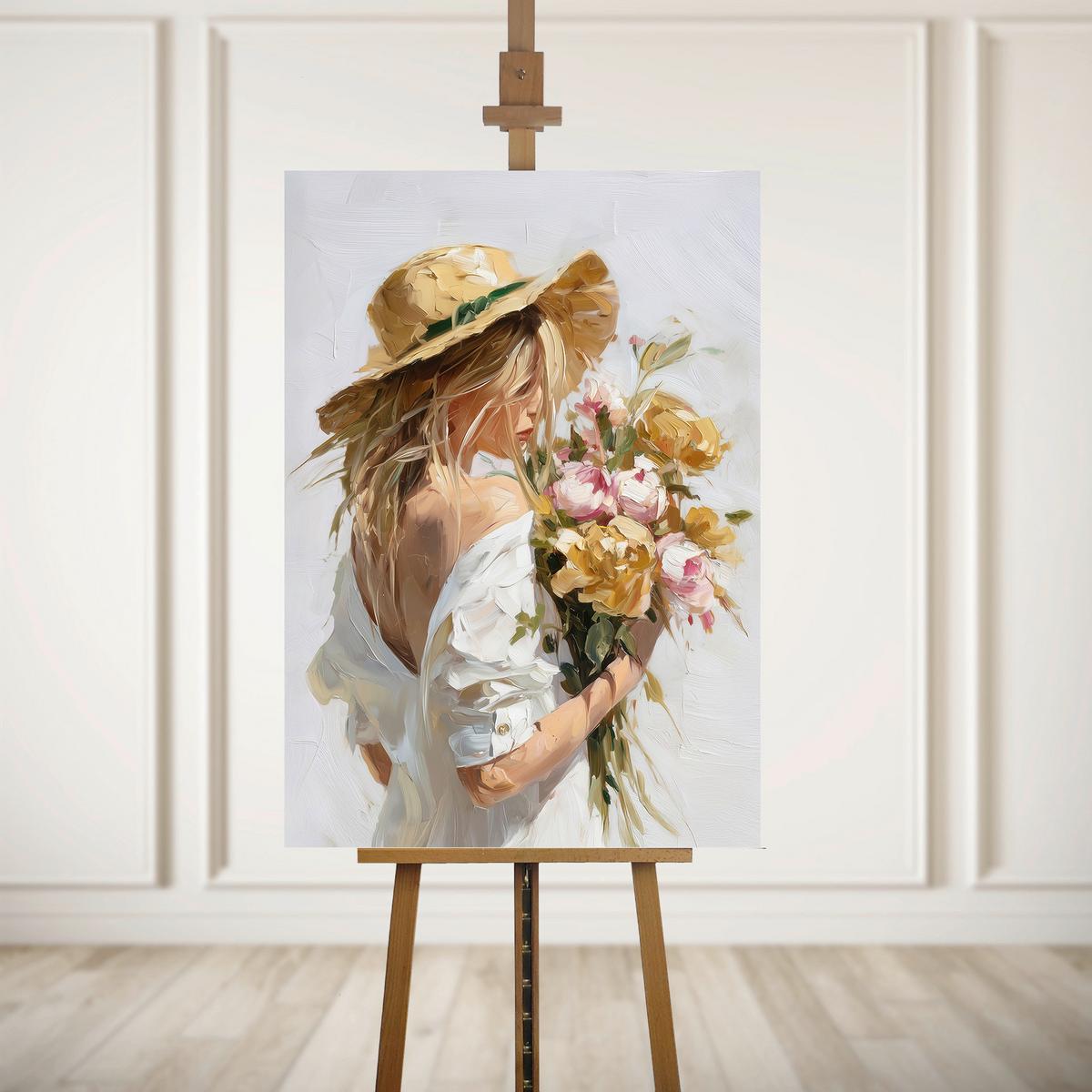 Leinwandbild HP049 Spring Bouquet Multicolor ca.70x100cm - Multicolor, Basics, Holz/Textil (70/100cm)