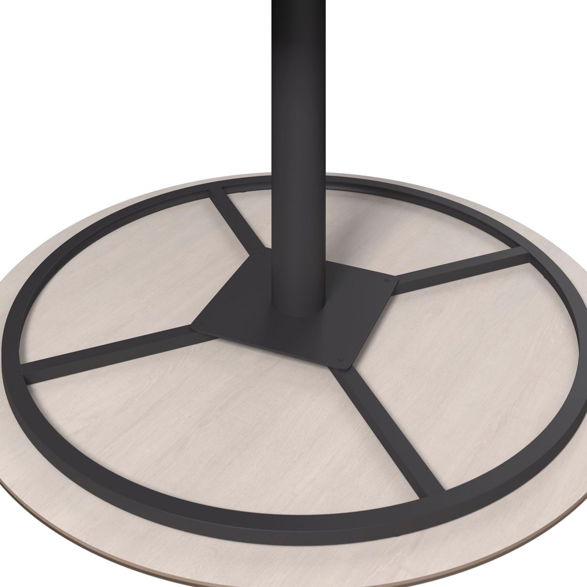 Gartentisch Lilly Anthrazit - Anthrazit/Naturfarben, Basics, Stein/Metall (120/120/73cm)