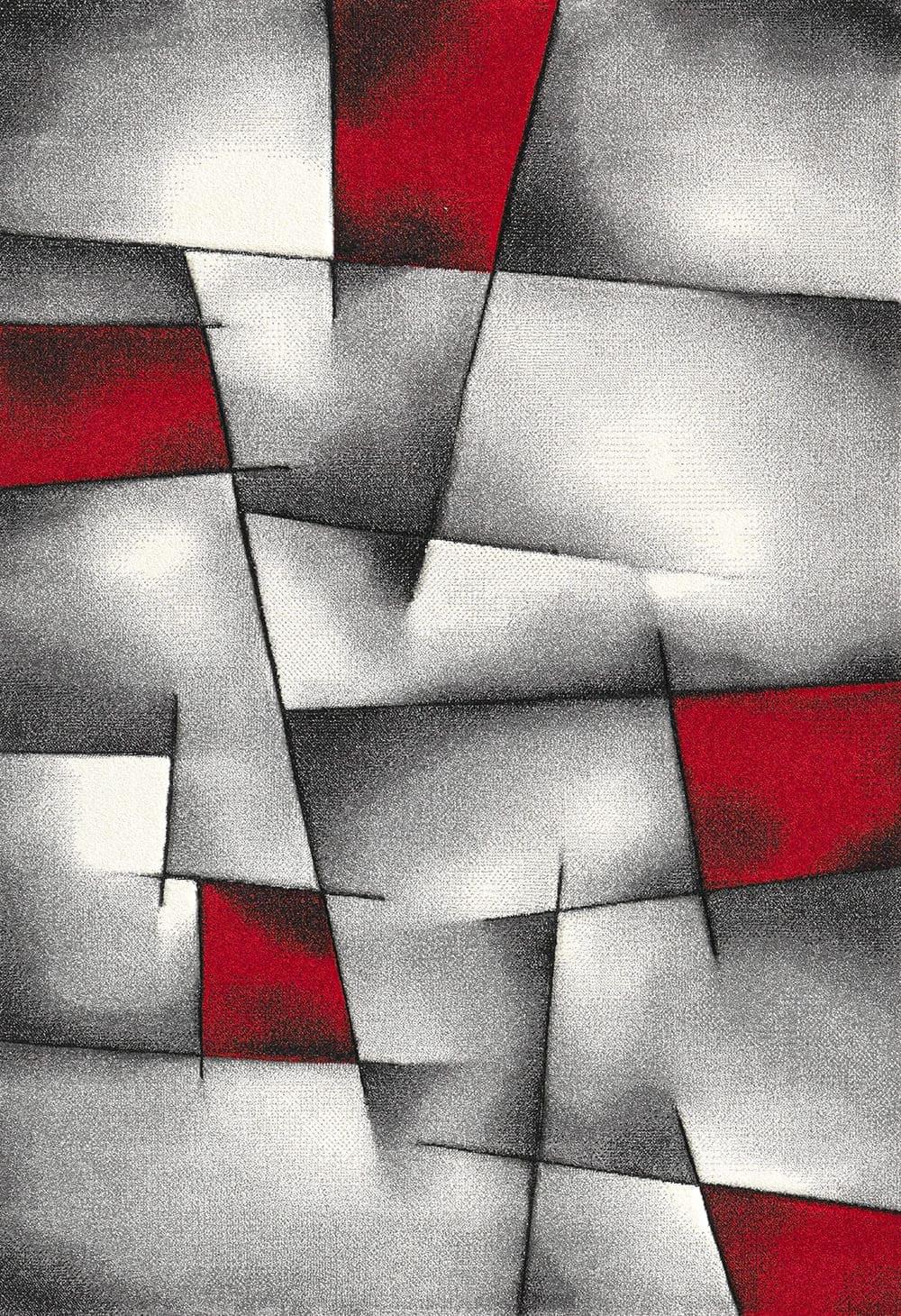 Webteppich Brilliance Rot ca. 160x230cm - Rot, KONVENTIONELL, Textil (160/230cm)
