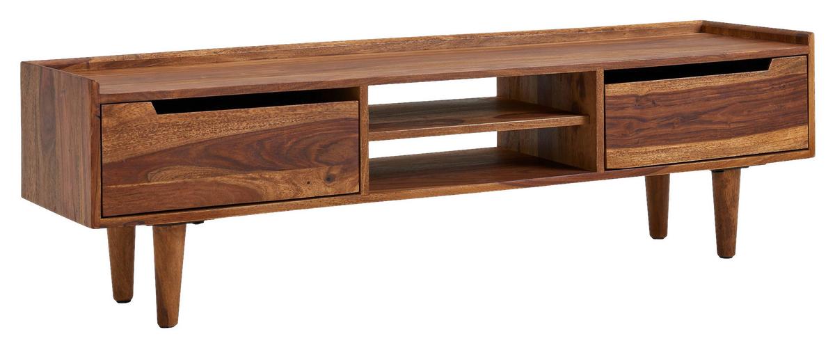 Nizka Omarica Wohnling - barve indijskega rožnega lesa, Moderno, les (145/43/35cm) - MID.YOU