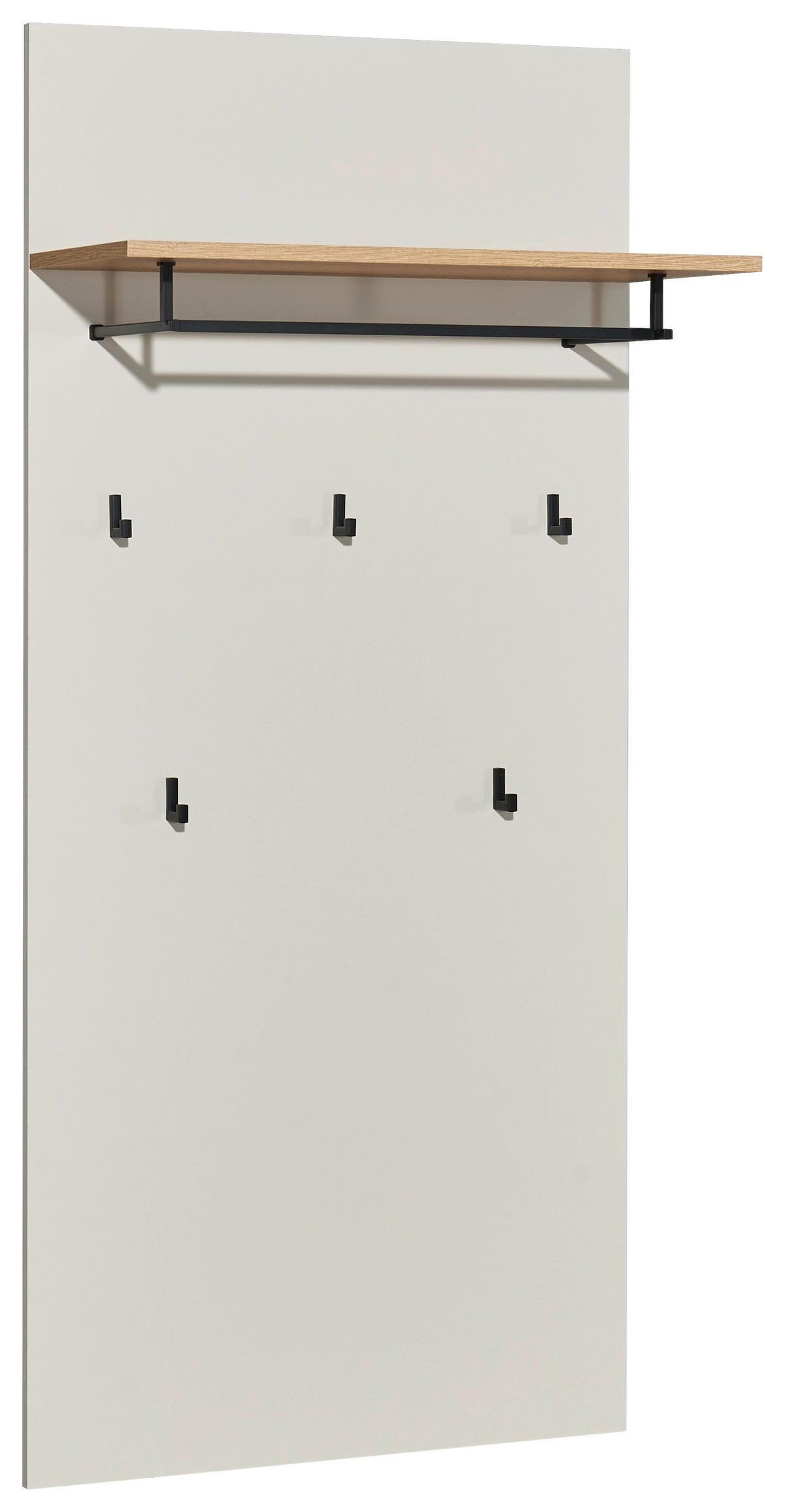 Garderobni Panel Lime, Kašmir, Barva Hrasta - kašmir/barve hrasta, Trend, leseni material (70/151/31cm) - Livetastic