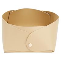 Dekoschale Leana in Beige - Beige, Kunststoff/Metall (25/12cm) - Modern Living