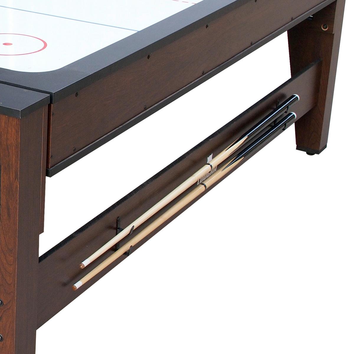 Multispieltisch Reverso inkl. Zubehör - Rot/Braun, KONVENTIONELL, Holz/Kunststoff (107/81/217cm) - Ambia Garden