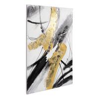 Bild Toshima Schwarz/Weiß/Gold ca. 118x78cm - Goldfarben/Schwarz, Trend, Kunststoff/Textil (118/1,6/78cm) - Eglo