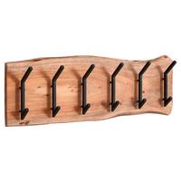 Wandgarderobe ca. 100x29x12,5 cm Akazie Echtholz - Akaziefarben, MODERN, Holz (100/29/12,5cm) - MID.YOU