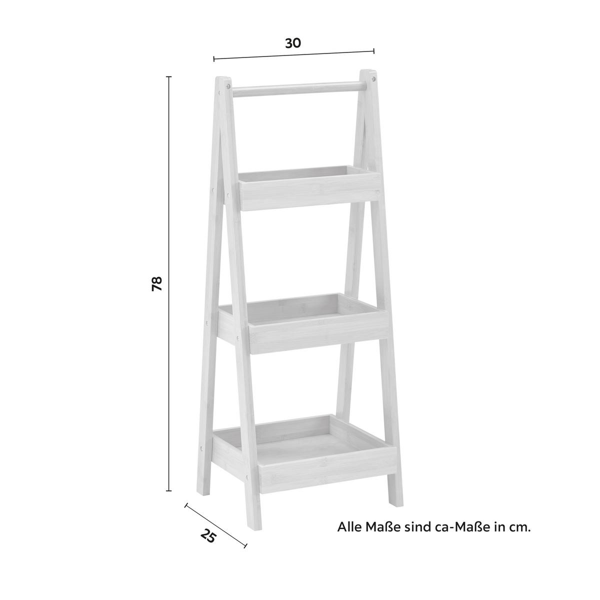 Regal Bonny, Bambus - naravne barve, Moderno, naravni materiali (30/78/25cm) - Bessagi Home
