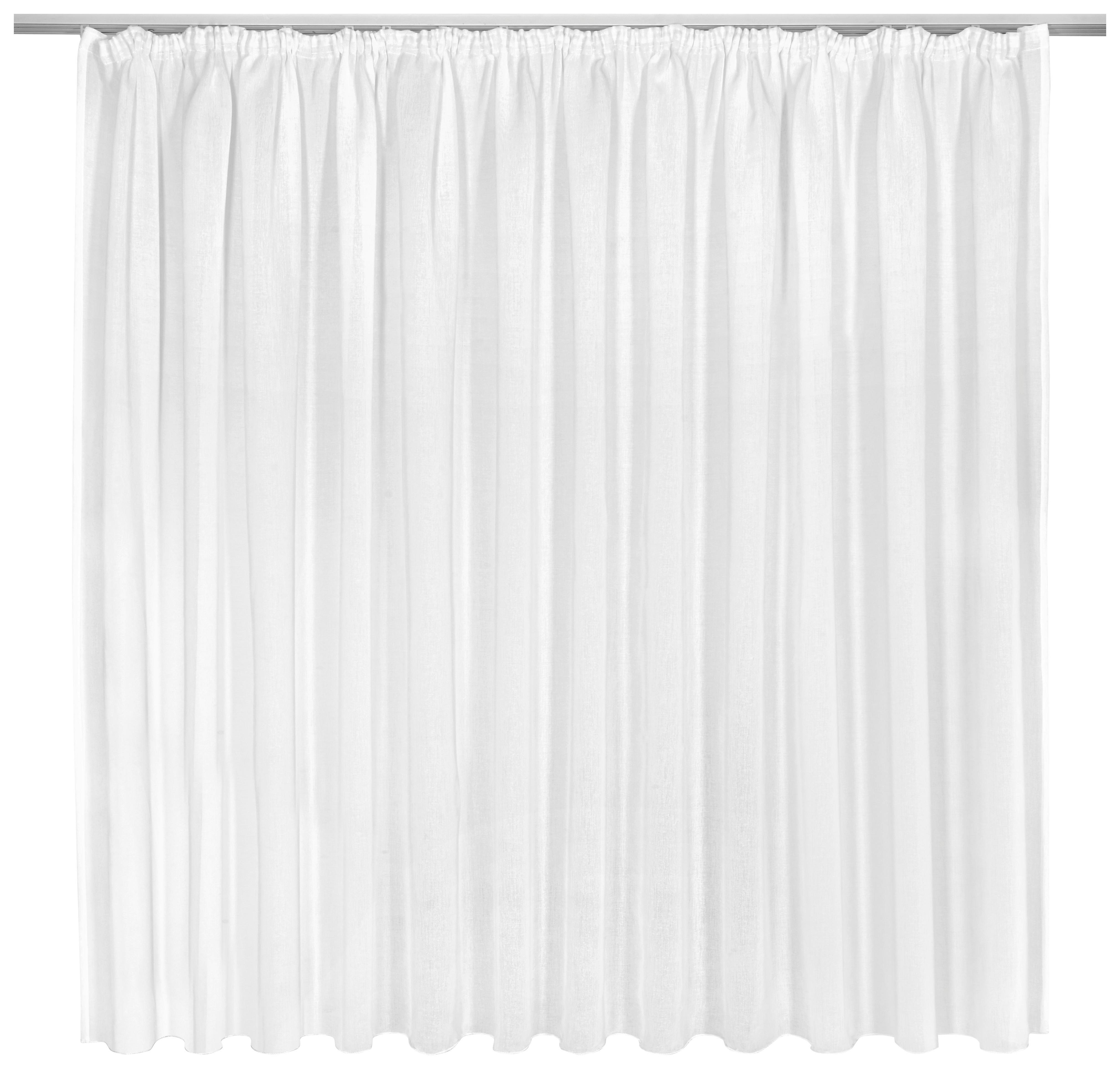 Tagesvorhang Tosca Store 1 ca. 300x140cm - Weiss, Textil (300/145cm) - Modern Living