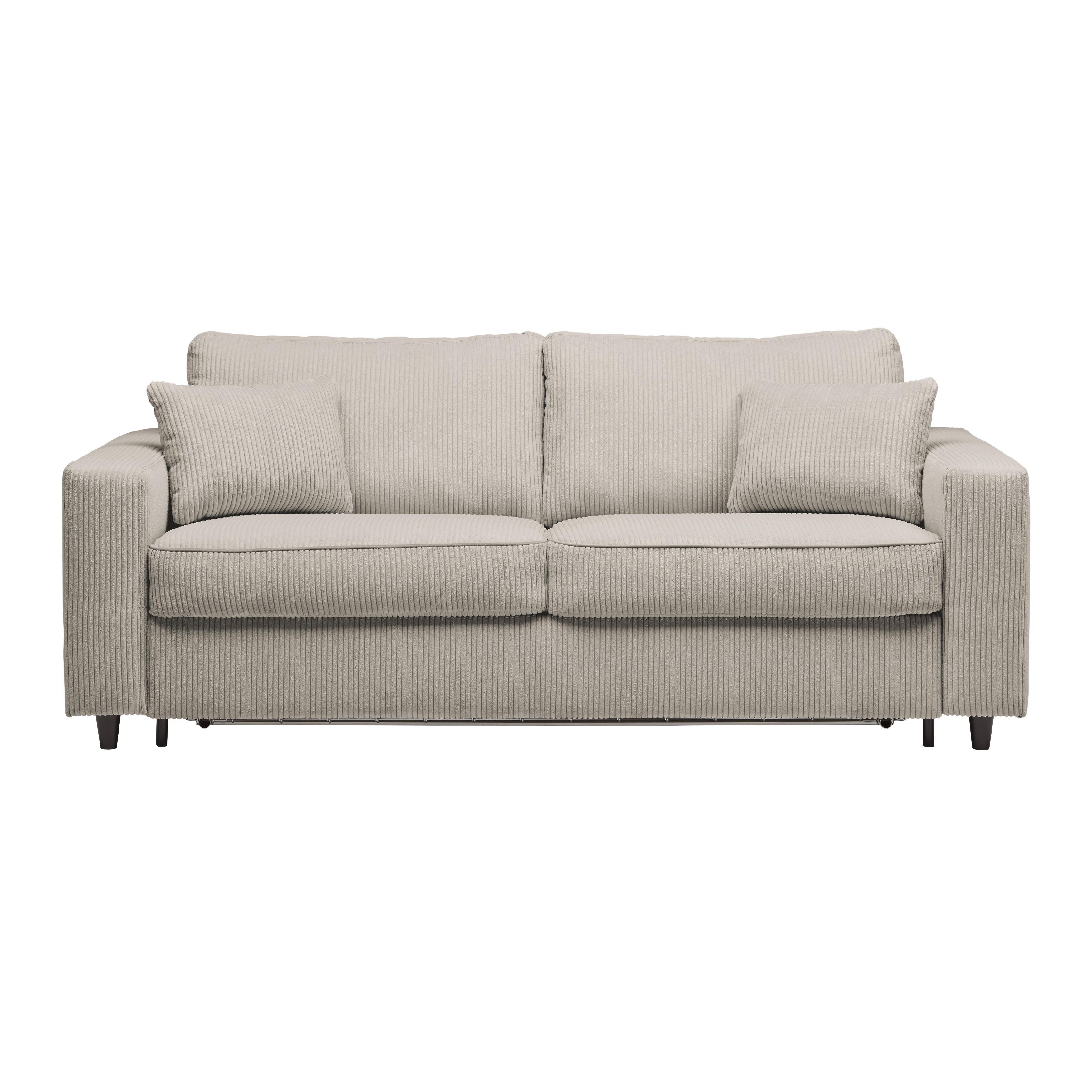 BÄDDSOFFA AGNETA -BASED- - svart/taupe, Modern, trä/textil (200/83/97cm) - Based