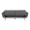 BÄDDSOFFA CORA - grå/naturfärgad, Modern, trä/textil (214/92/81cm) - Bessagi Home