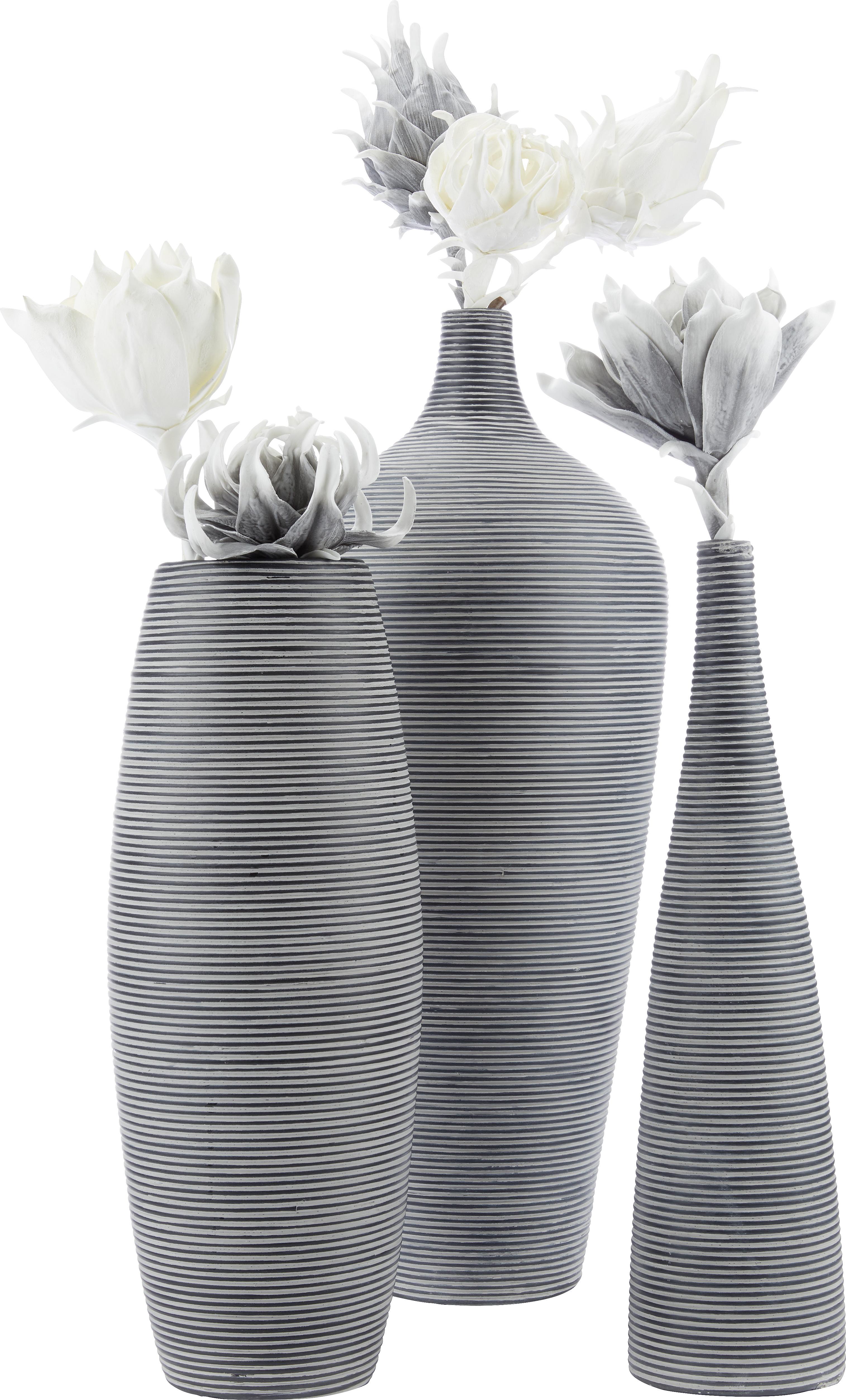 Vase Marlene in Schwarz - Schwarz, LIFESTYLE, Kunststoff (15/59cm) - Mömax