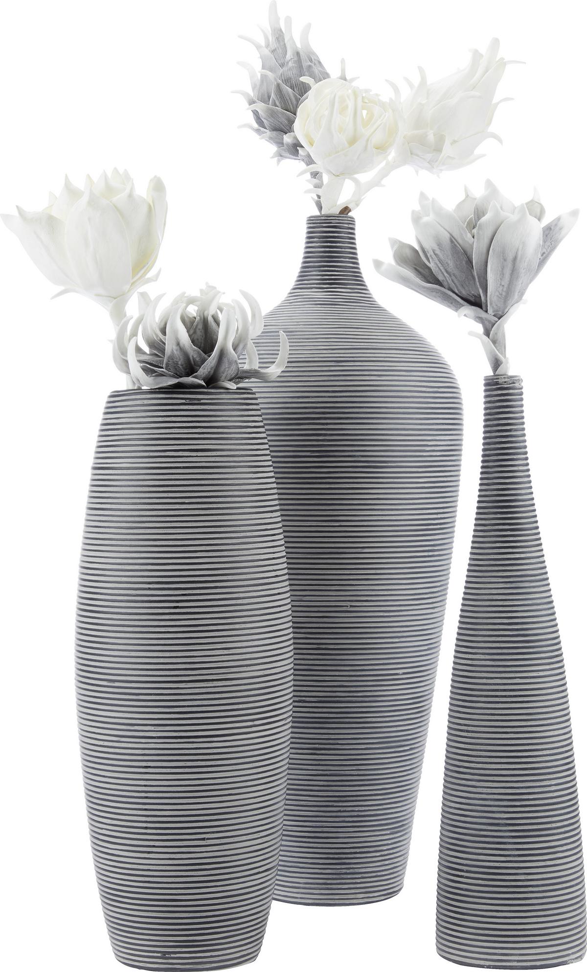Vase Marlene Schwarz - Schwarz, Lifestyle, Kunststoff (15/59cm) - Mömax